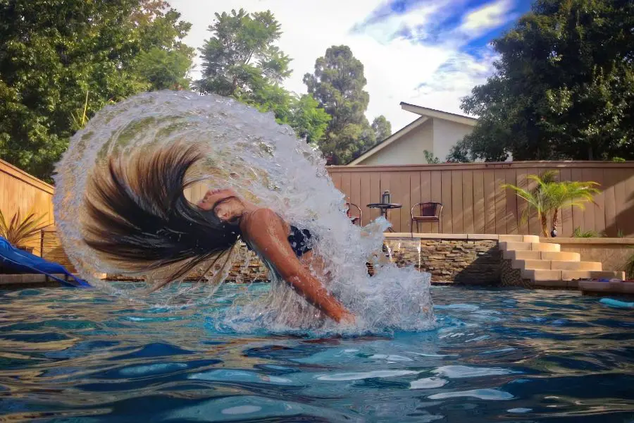 Swimming with Long Hair
